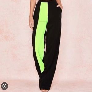 House of cb neon green trousers